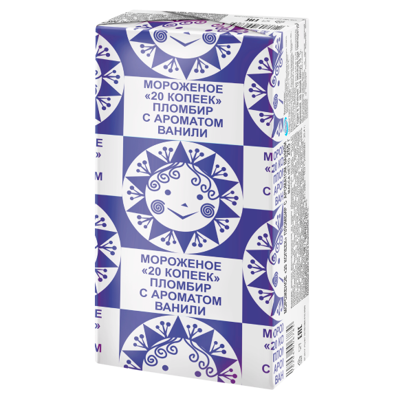 «20 KOPEEK» vanilla ice cream briquette